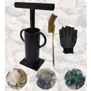 Rock Crusher Manual Hand Ore Crusher Glass Breaker Heavy Duty Frit Maker Mining Pulverizer Gold Prospecting Rock Hound