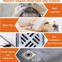 2 x Disposable Hair Drain Stickers,100 PCS Floor Drain Sticker, Disposable Shower Drain Cover Hair Catcher Shower Drain Mesh Stickers, Sewer Filter Screen, Bathroom, Laundry, Bathtub, Kitchen, Sink