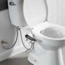 Bidet Attachment for Toilet Seat Non-Electric Bidet Hot and Cold Water Bidet Attachment Toilet Adjustable Water Temperature Posterior/Feminine Wash Dual Retractable Nozzle Self-Cleaning(TT18N)