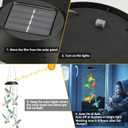 Toodour Solar Wind Chime, Color Changing Wind Chimes Hummingbird, LED Decorative Mobile, Gifts for Mom Grandma, Waterproof Outdoor Decorative Lights for Garden, Patio, Yard, Window Outdoor Decor