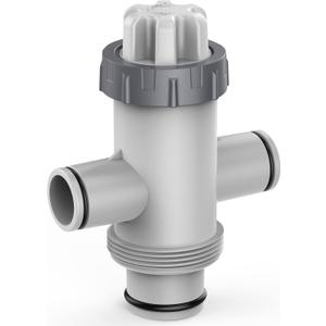 Pool Fittings Dual Split Hose Plunger Valve, Pool Parts Replacement Shut-Off Valve with Dual inlets for Above Ground Pool