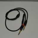 tisino 1/4 inch TRS Stereo to Dual 1/4 inch TS Mono Insert Cable Y-Splitter Stereo Breakout Cable Patch Cord - 3.3 feet