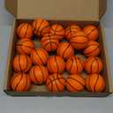 Hxezoc Mini Basketball Stress Balls 20 Packs Basketball Foam Sports Balls Small Squeeze Anxiety Bulk Toy Ball for Kids Basketball Birthday Party, School Carnival Party Supplies