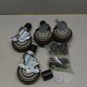 4Inch Plug-in casters for Stainless Steel Furniture Legs,Cart,Workbench(1 Square Tube Plug-in casters,4PCS/1200lbs)