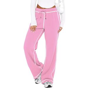 DISCIPBUSH Track Pants Women Sweatpants Lounge Pants (Pink, XL)