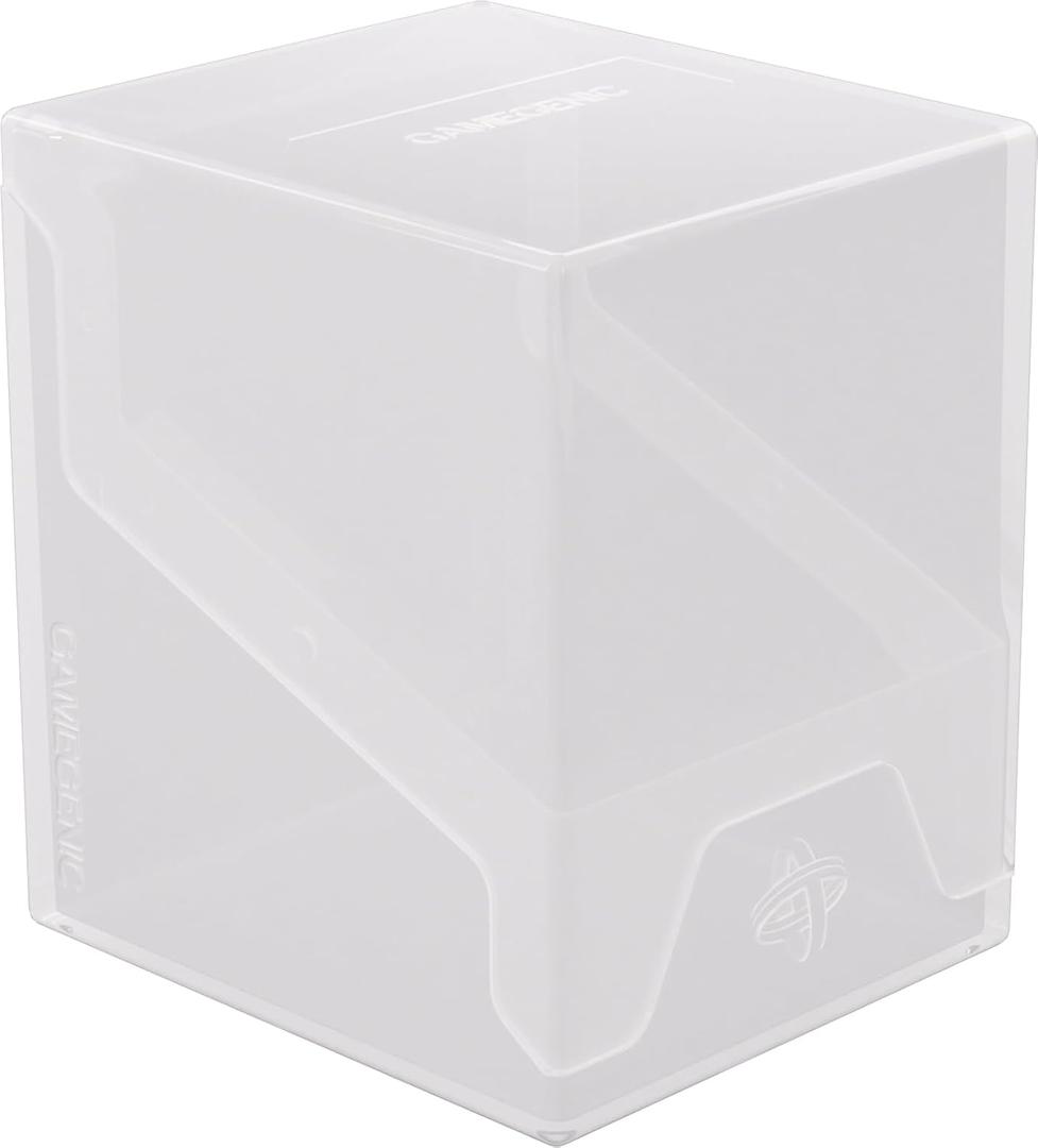 Gamegenic Bastion 100+ XL Deck Box - Compact, Secure, and Perfectly Organized for Your Trading Cards! Safely Protects 100+ Double-Sleeved Cards, White Color, Made