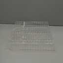 51 Slot Clear Acrylic Cassette Tape Storage for Easy Sorting and Organizing of Cassette Tapes, Stamp Pads, Playing Cards, Card Decks and More, Holder for Desktop, Wall Mounted