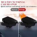 2 Pcs 12 V 150 W Portable Car Heater Windshield Defogger Automobile Defroster Dashboard Heater 360 Degree Rotation Car Heater with Fan Windshield Heater Defroster for Car Trucks