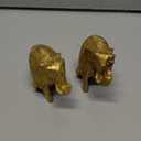 ITOS365 Brass Trunk Up Elephant Statues Set of 2 - Showpiece Metal Statue - Lucky Figurine- Home Décor Gifts Item