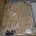 19.1 in. x 14.1 in. Rear Drain Kitchen Sink Bottom Grid with Supersoft Silicone Feet in 304 Grade Stainless Steel