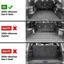 LASFIT Trunk Mat&Backrest Mat for Toyota 4Runner 2025-2026 5-Seater Gas Only(Not Fit Hybrid or 7-Seater), All Weather TPE Custom Fit Cargo Liner for 6th gen 4Runner SR5/TRD/Limited Cargo Mat