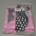 VLUV Pink Halloween Costumes Set, Women's Halloween Retro Satin Jacket Set with Scarf Headbands Glasses Accessories (Pink, XXL)