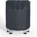 XCZ trampoline cover, outdoor jumping bed cover, suitable for 55 inch round children's trampoline with fence, full coverage. Black