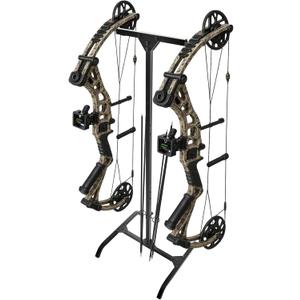 Duraaamo Archery Stand Crossbow and Compound Bow Stand Reliable Stable Lightweight Durable Portable Dual-Sided Versatile Archery Hard Surface Practice Hanger with Archer's Arrow Caddies Included