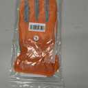 ZLUXURQ Gardening Gloves for Women and Men, Work Gloves for Yard Work (Large-9'', Tangerine(touchscreen))