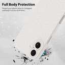 MZELQ for iPhone 16 Case, Silicone Wave Ripple Cute Pattern, Camera Protection Soft Slim Phone Case for Phone Case -White