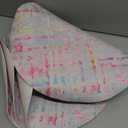 Qilmy Tie Dye Stripes Round Placemats Set of 4, Heat Resistant Washable Polyester Placemats for Kitchen Dining Table Decoration (15.4 Inch x 4pcs)