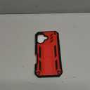 FNTCASE for iPhone 17 Phone Case: Military Grade Drop Proof Protection Mobile Cover with Kickstand | Matte Textured Rugged Shockproof TPU | Protective Sturdy Phone Case - 6.3 inch Red