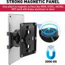AboveTEK Universal Magnetic Tablet Mount, Swivel Tablet Stand, 360° Rotating Clamp Holder Fits 6-13" Display Tablets, Strong Attach to Metal Surface on Cabinet Whiteboard Kitchen Fridge Steel Car Door