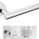 Toilet Paper Holder Polished Chrome, Angle Simple SUS304 Stainless Steel Bathroom Toilet Paper Roll Holder Wall Mount