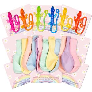 Cbloxtor 16 Pcs Party Favors, Sticky Gecko, Up Macaron Balloon Party Favors for Blue Paw Dog Bingo Birthday Party Favors Decorations for Girls, Family Party Games