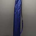 Rio Brands 7' Alternating 20-Panel Beach Umbrella with Sand Anchor and Carrying Bag, Blue Multicolor
