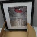 Americanflat 11x13 Picture Frame with Shatter-Resistant Glass - Use as 8x10 Frame with Mat or Display 11x13 Photo Without Mat - Signature Collection - Picture Frames for Wall Display - Black