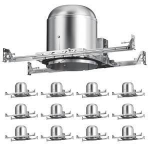 6 Inch Recessed Lighting Housing 12 Pack, New Construction