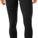 Lavento Women's All Day Soft Yoga Leggings 23"/ 25"/ 28" - No Front Seam Workout Active Legging for Woman (4, Black), Size Not Found