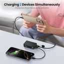 Mini Portable Charger, Small Power Bank 22.5W 10000mAh with Dual 22.5W Outputs, LED Digital Display, PD Fast Charging for iPhone 17 16 15 14 Pro Samsung(Black)