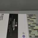 Art3d 10-Sheet Heavy-Duty Peel and Stick Backsplash, Waterproof Wall Tiles Stick on Kitchen Backsplash Living Space, Dark Brown (12 x 12 Inch)