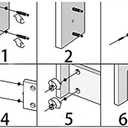 50 Sets Furniture Connecting Cam Lock Fittings with Dowel Cam Lock Connectors Furniture Fastener Screws Nut for Wardrobe and Cabinet