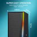 Uakinat Computer Speakers, Desktop Speakers with Various Colorful LED, Gaming Speakers with Volume Control,for PC, AC Adapter Powered and 3.5mm AUX-in Computer Speakers
