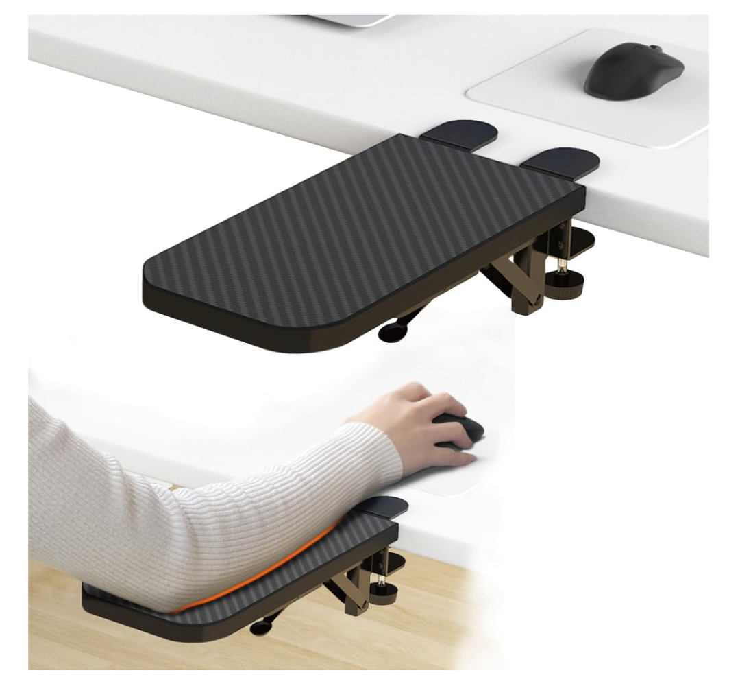 HONJIE Computer Arm Rest for Desk, Suitable for Office desks, Sturdy Mouse arm Support, Computer Desk Extender, Suitable for Home and Office