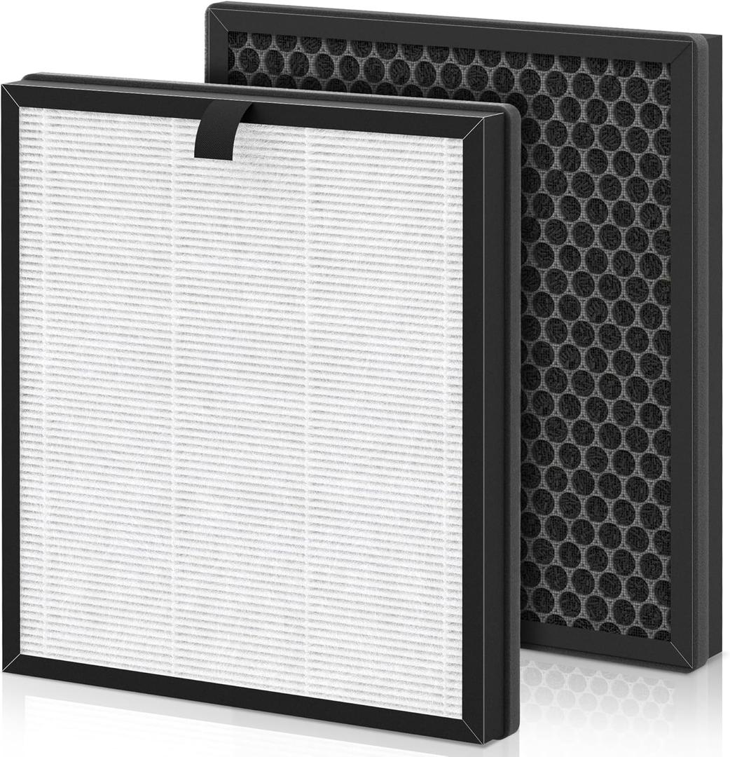 AP303 AP304 Replacement Filters, Compatible with DAYETTE  FRESHDEW Air Purifier AP303/AP304, H14 HEPA Filter with Activated Carbon, 2 Pack (Original Filter)