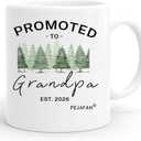 Promoted To Grandparents 2026 Coffee Mugs - New Grandma And Grandpa 2026 Mugs Set, Pregnancy Announcement For Grandparents Mug Set 11 oz (Grandparents 2026)