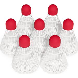 EAGLES 7 Pack Plastic Badminton Birdies - Bedminton Shuttlecocks - Not Recommended for Professional Players - Birdie Ball for Indoor and Outdoor - Backyard Sports Games Shuttle Balls