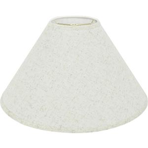 Aspen Creative 32202A Hardback Empire Spider Lamp Shade in Flaxen, 6" Top x 19" Bottom x 12" Slant Height
