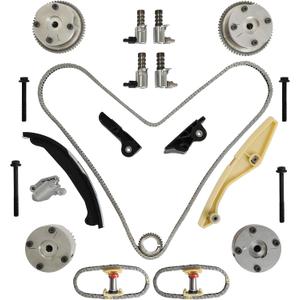 90738S Timing Chain Kit VVT Cam Phaser For Ford F150 Explorer Edge 3.5 3.7L