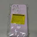 DUEDUE for iPhone 16 Pro Max Case 2024,iPhone 16 Pro Max Slim Soft Liquid Silicone Phone Case with Stand, [Compatible with MagSafe] Magnetic Ring Kickstand Stand Case, [Full Camera Protection],Purple