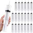 Geiserailie 20 Pcs 150ml Large Syringes Bulk Individual Sealed Plastic Garden Syringe to Use Clean for Liquid Lip Gloss Paint Oil Measuring Filtration Watering Plants Refilling Feeding Industrial Use