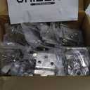 Chibery 3/8 Inch Inset Cabinet Hinges, 50 Pack Self Closing Flush Face Mount Hinges with Door Bumper, Variable Decorative Hardware for Bathroom, Furniture, Kitchen Cabinet Doors, Brushed Nickel