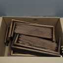 4 Set Large Wooden Tiered Riser Display Stands for Vendor Events,Stackable Perfume Organizer Cologne Stand for Men Women,Wooden Cupcake Dessert Stand,Wood Dessert Table Display Set,Food Display Risers for Party12-11.2-10.4-9.6IN