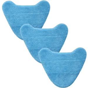3 Pack Reusable Replacement Refills Steam Mop Pads Compatible with Hoover WH01100 WH20200, Microfiber Washable Cleaning Pads Fits for Vax S2 S2C S3 S3S, 12.68.7Inch