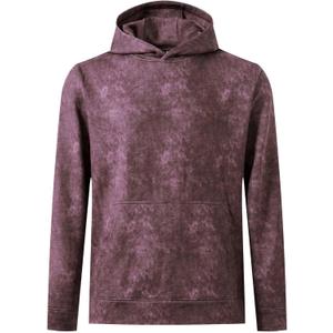 M MAELREG Hoodies for Men Golf Soft Hooded Sweatshirts Dry Fit Lightweight Casual Midlayer Print Mens Hoodies Pullover (L)