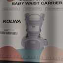 6-in-1 Safety Certified Ergonomic Quality Baby Carrier with Hip Seat: Kangaroo Bag Design for Newborns to Toddlers. Head Supporting Front and Back Support for Parents (Grey)