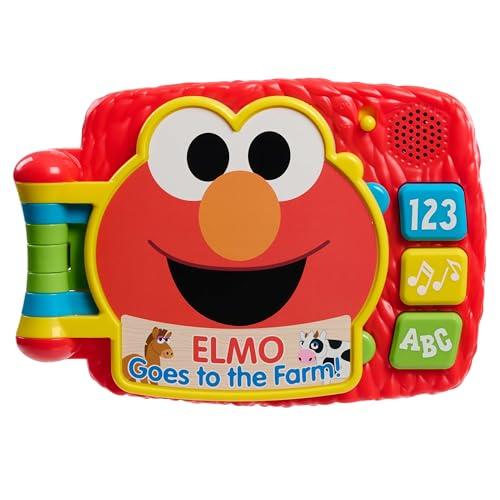 Sesame Street Elmo’s Lots to Learn 6.25 Inch Electronic Book, Learning and Education, Kids Toys for Ages 18 Month by Just Play