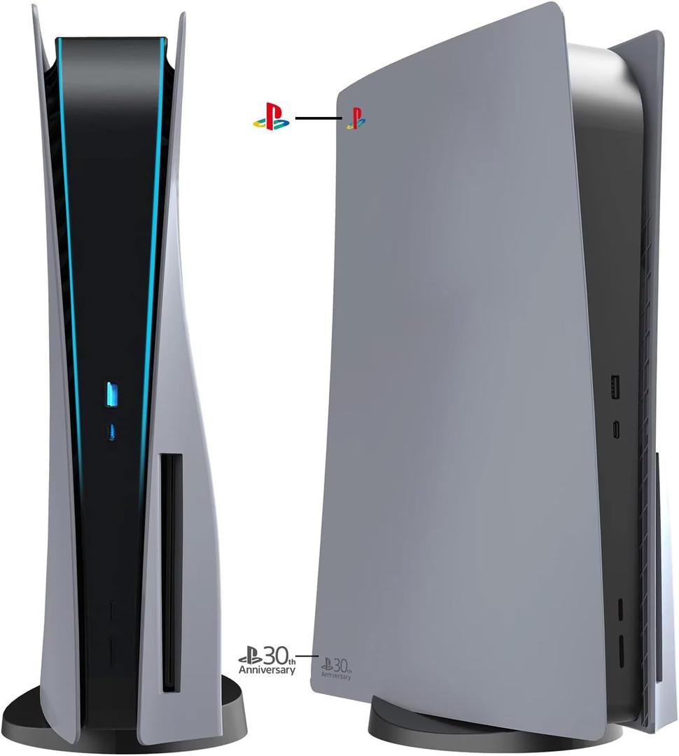 ElitePlay 30th Anniversary Grey PS5 Disc Edition Faceplates Cover Case Compatible for PS5 Disc Edition (std)