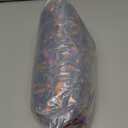 WILLBOND 39.4FT/12M Halloween Tinsel Garland Chunky Glittering Tinsel Mixed Color Metallic Shiny Hanging Oranment for Halloween Party Indoor Outdoor Decoration(Black, Orange and Purple Mixed)