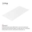 MECCANIXITY ABS Plastic Sheet 24 x 12 x 0.04 Inch ABS Styrene Sheets for Building Model DIY Crafts Panel White 3 Pcs